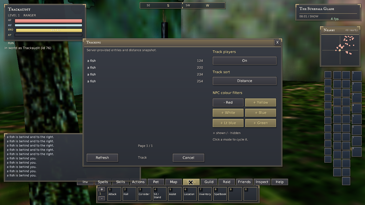 Tracking behaviour check: native-active-list.png