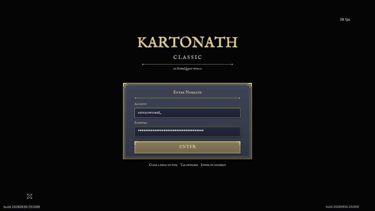 Front-end navigation check: server-escape-login.png