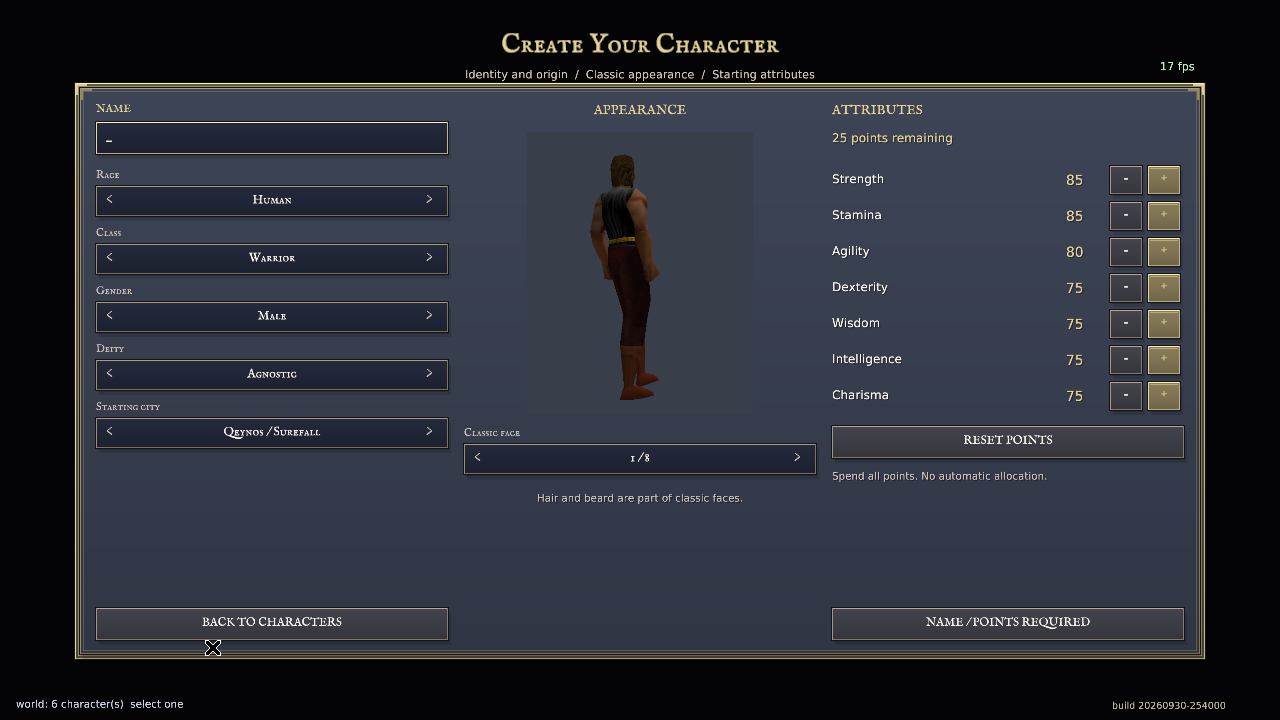 Character lifecycle check: creation-empty.png