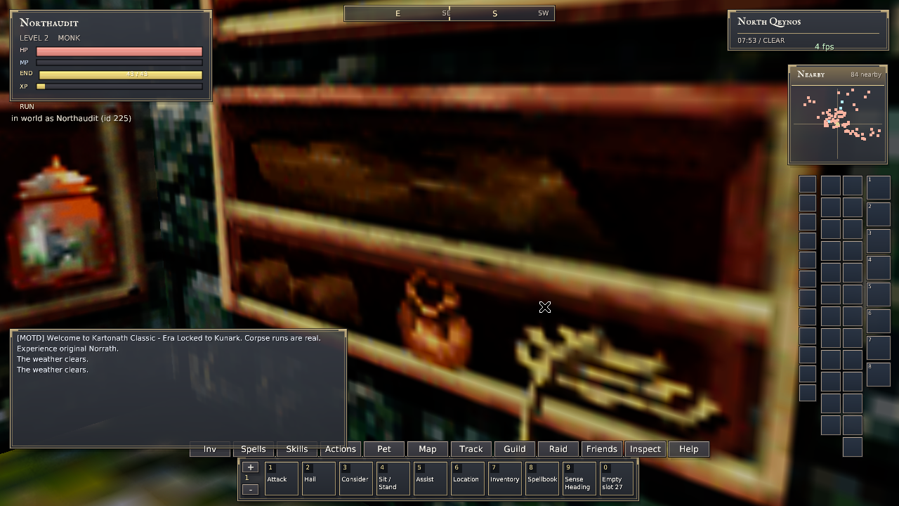 North Qeynos runtime smoke check: linux-north-world.png