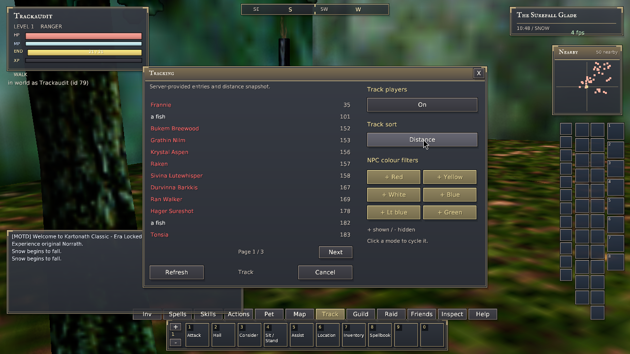 Tracking behaviour check: distance.png