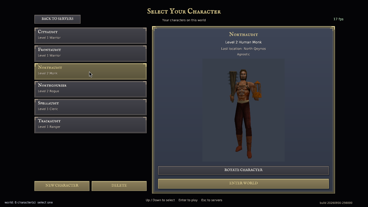 North Qeynos startup/rendering smoke check: windows-northaudit-selected.png