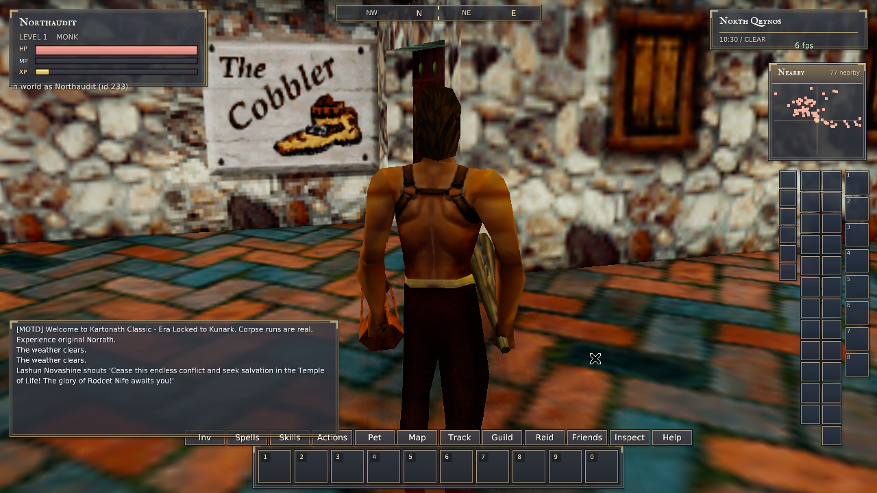 Native Rust live monk at the same street with both items restored to the same left and right sides as Titanium