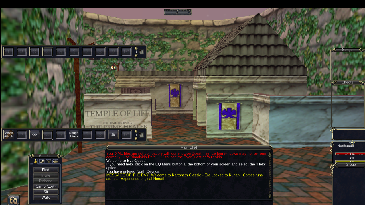 Original Titanium returned to the Temple courtyard