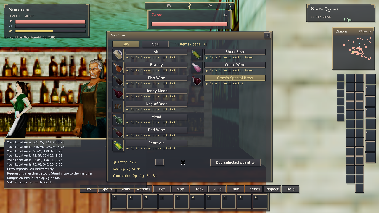 Native buyback selection limited to7brews, matching the merchant’s returned stock