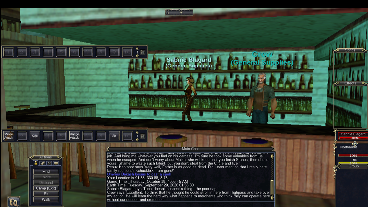 Original Titanium Sabnie behind Crow’s bar wearing the leather outfit and cap