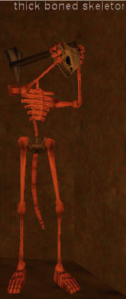 Thick boned skeleton